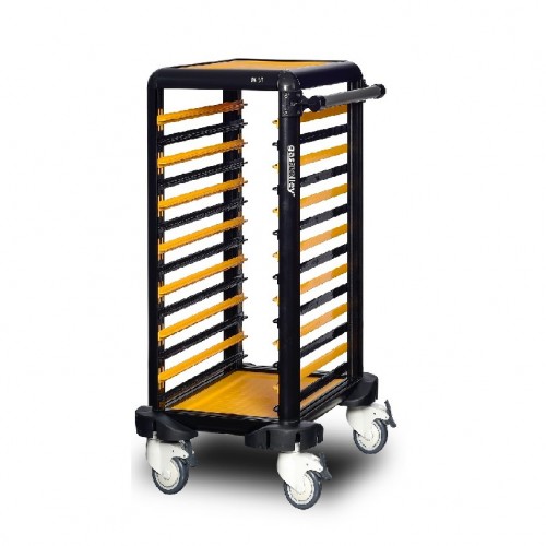 Chariot de transport bacs GN 1/1  fermé sur les côtés simple 7 niveaux - GASTROLLEY -  G.GN.75.S.2