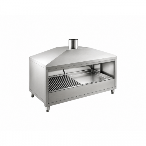 Barbecue à charbon en inox 120cm -PIMAK - MB17-2