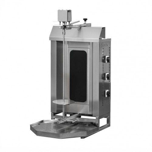 Machine à Doner kebab ELECTRIQUE vitrocéramique moteur en haut - PIMAK - M077-3C