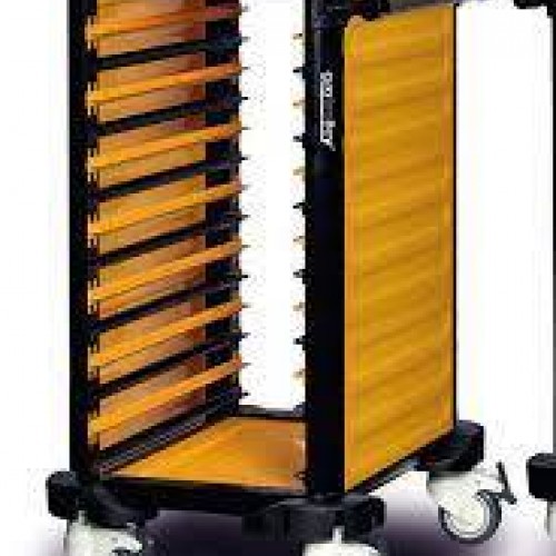 Chariot à plateau - fermé sur les côtés simple 7 niveaux - GASTROLLEY -  G.ST.75.S.2