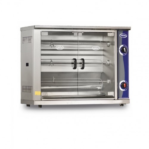 Rôtissoire pro murale 3 broches  à poser 12 poulets ELECTRIQUE - PIMAK -  M003-DE