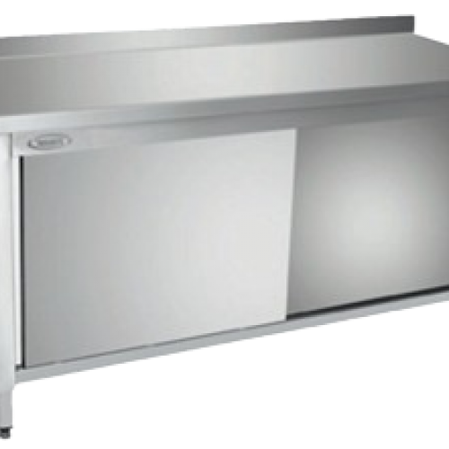 Armoire inox sans étagère intermediaire porte coulissante 160x70cm  - PIMAK -  PİMAK.16070.13