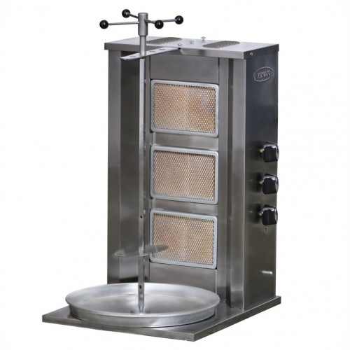 Machine à Doner kebab manuel  Eco  3 Radiants à GAZ  - PIMAK -  DO6/M75