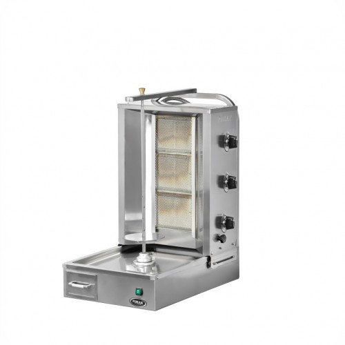 Machine à Doner kebab moteur en bas 3 radiants à GAZ - PIMAK -  DO6/M77-(3A)