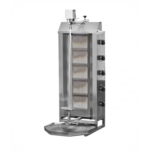 Machine à Doner kebab moteur en haut 5 radiants à GAZ - PIMAK -  DO8/M77-1(5P)