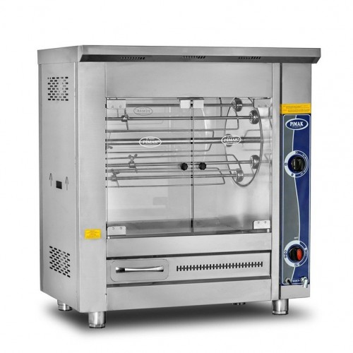 Rôtissoire à tambour à poser 5 broches / 25 poulets à ELECTRIQUE - PIMAK - M006-E