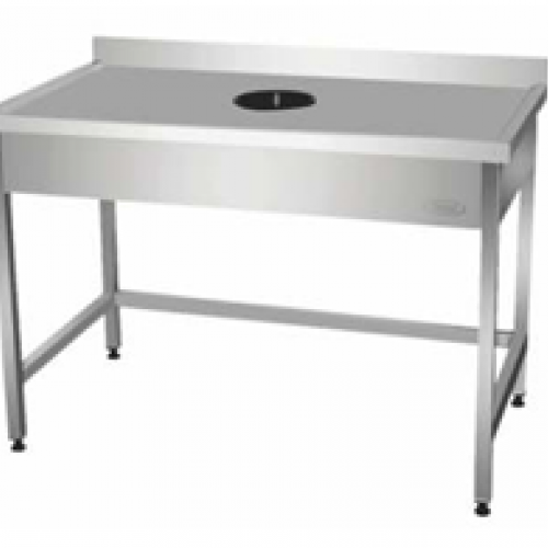 Table avec trou vide à ordure 160x60cm - PIMAK -  PİMAK.2816060