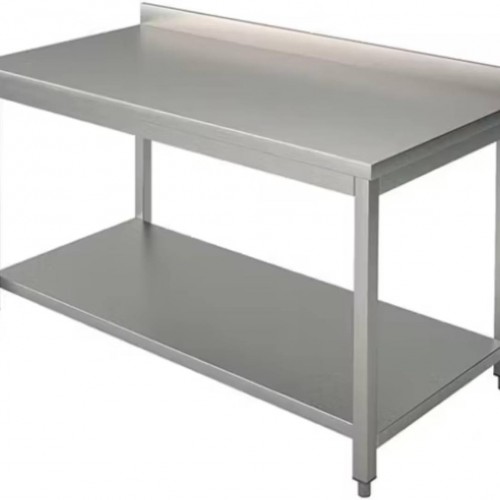 Table inox avec étagere basse 100x60cm - PIMAK - PİMAK.10060.08