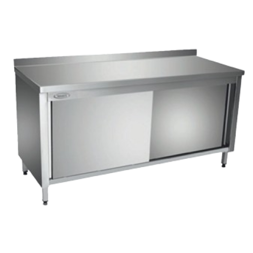 Armoire inox sans étagère intermediaire porte coulissante 190x60cm  - PIMAK -  PİMAK.19060.13