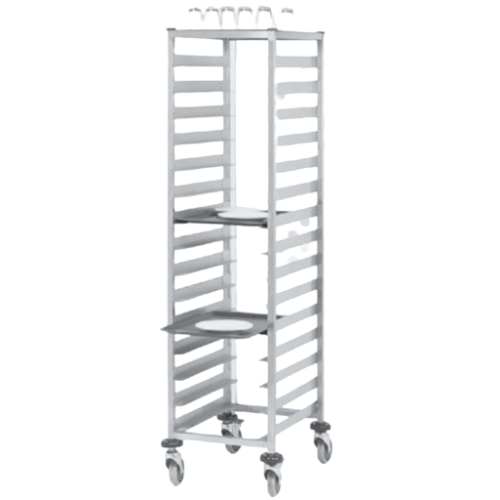 Chariots à vaisselle pour la cuisine échelle GN 2/1 et pour plateaux 70x50cm - PIMAK - MT-162X
