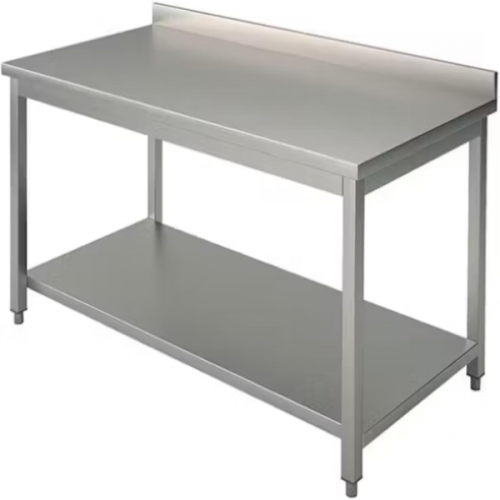Table inox avec étagere basse 100x70cm - PIMAK - PİMAK.10070.08