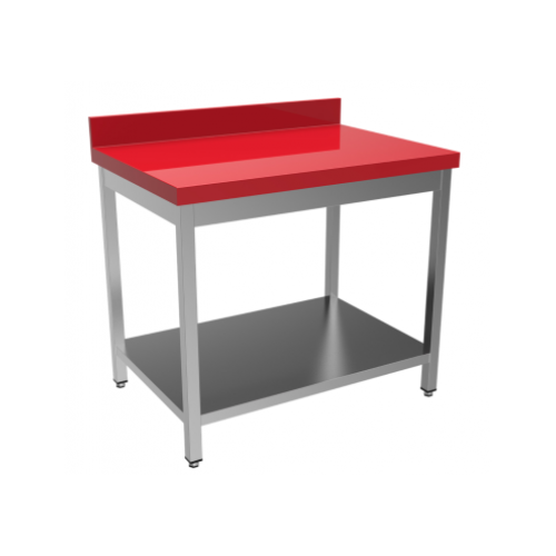Table dessus polyéthylène avec étagère basse 140x60cm - PIMAK -  PİMAK.14060.51
