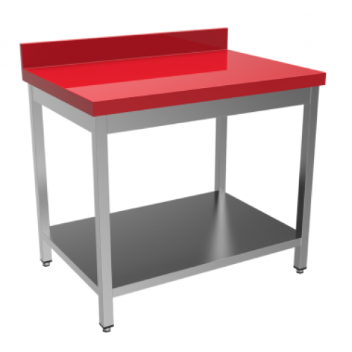 Table dessus polyéthylène avec étagère basse 140x70cm - PIMAK -  PİMAK.14070.51