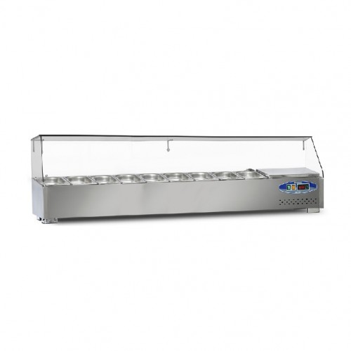 Kit réfrigéré / Saladette 200cm à poser 10 xGN1/4- DAMPAK -  22SBS10-20