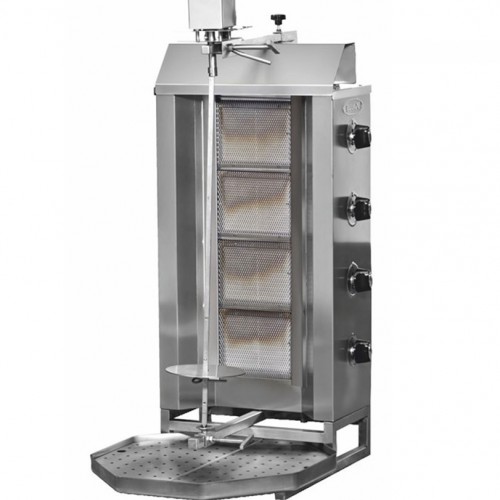 Machine à Doner kebab moteur en haut 4 radiants à GAZ - PIMAK -  DO7/M77-1(4P)
