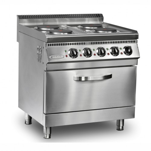 Cuisinière 6 plaques ELECTRQUE avec four ELECTRIQUE 150x100x85cm - PIMAK -  MX26-6