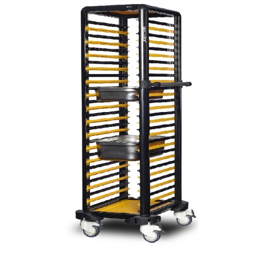 Chariot de transport bacs GN 1/1 tout ouvert simple - GASTROLLEY- G.GN.150.S.1