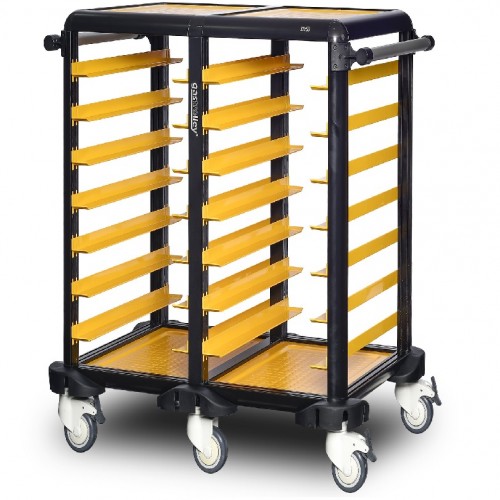 Chariot à plateau  tout ouvert double 7 niveaux- GASTROLLEY -  G.ST.75.D.1