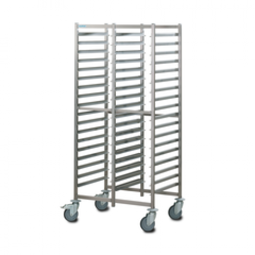 Chariots à vaisselle pour la cuisine double pour plateaux 37x53cm - PIMAK -  MB-152C