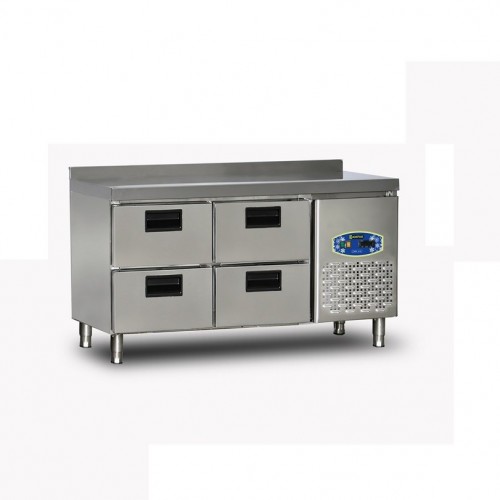 Table réfrigérée/Desserte 6 tiroirs - profondeur 70cm - DAMPAK -  22TBF0S-70.6C